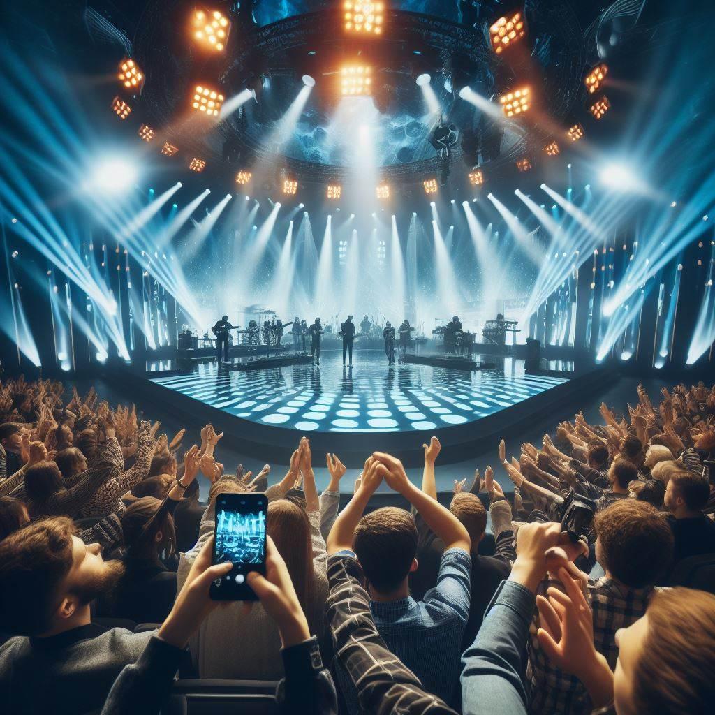 AI-genererad bild för en konsert