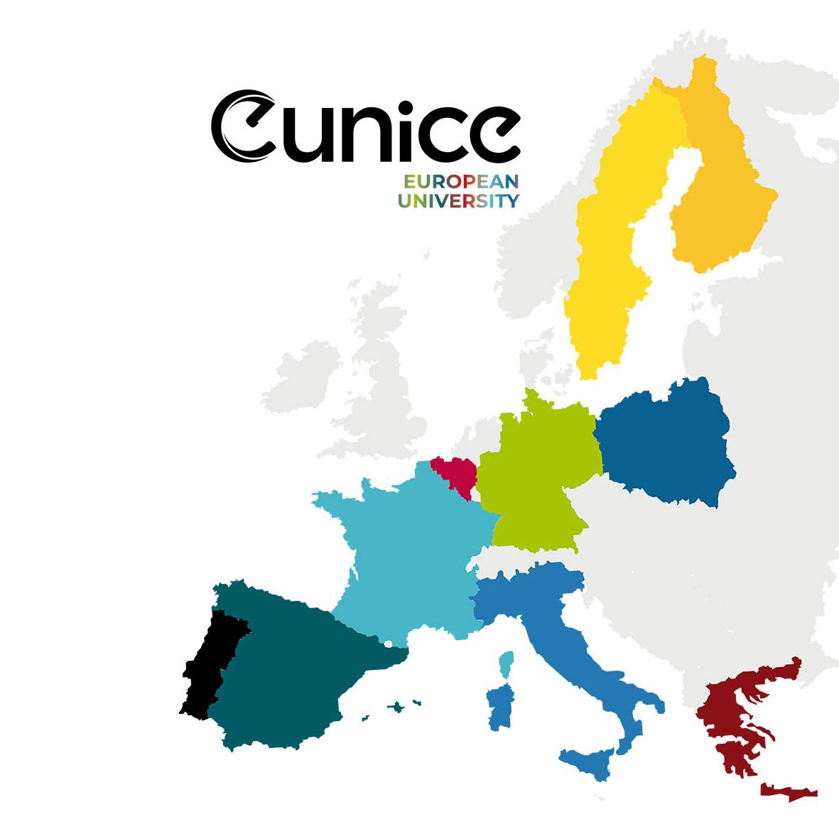 Karta över länder i Eunice