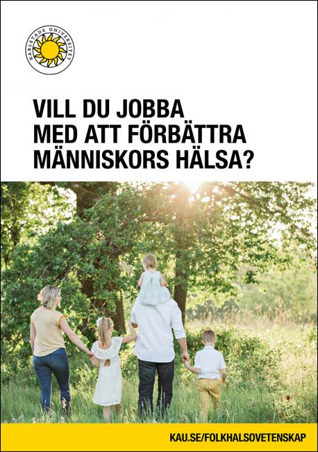 Bild på folder: Vill du jobba med att förbättra människors hälsa?