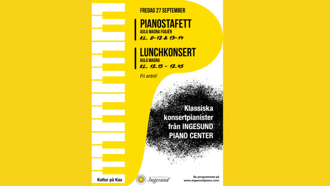 PIanostafett och lunchkonsert info